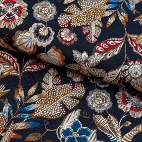 Dekoračná látka jacquard Neroli allover nuit
