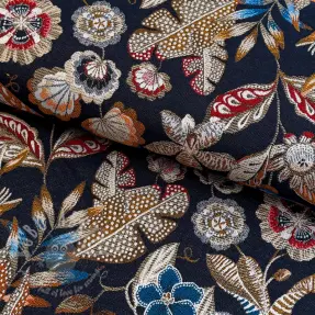 Sisustuskangas jacquard Neroli allover nuit