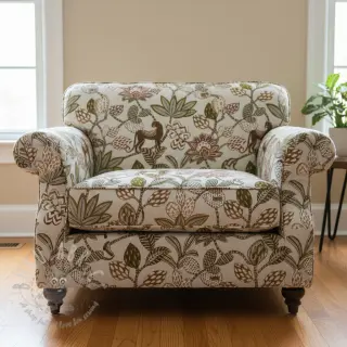 Sisustuskangas jacquard Soliman allover blanc