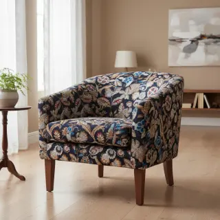 Dekoračná látka jacquard Neroli allover nuit