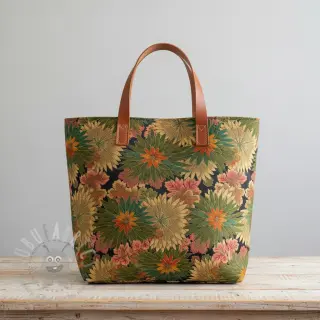 Sisustuskangas jacquard Matcha allover kaki