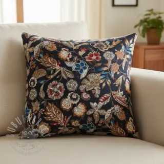 Sisustuskangas jacquard Neroli allover nuit