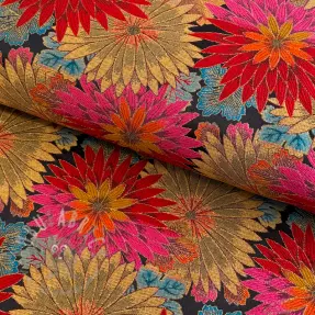 Sisustuskangas jacquard Matcha allover rouge