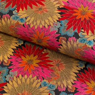 Dekoračná látka jacquard Matcha allover rouge