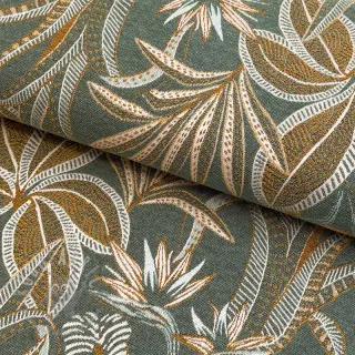 Sisustuskangas jacquard Moranto allover kaki