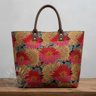Sisustuskangas jacquard Matcha allover rouge