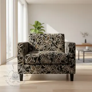Sisustuskangas jacquard Moranto allover noir