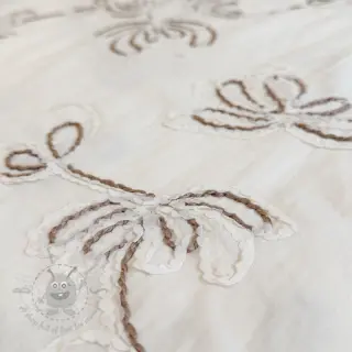 Puuvillakangas EMBROIDERY Loom En Light off white