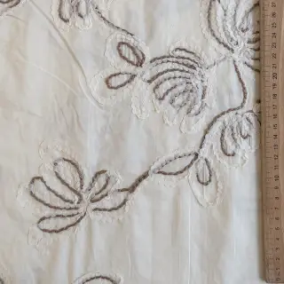 Bavlnená látka EMBROIDERY Loom En Light off white