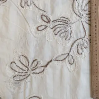 Puuvillakangas EMBROIDERY Loom En Light off white