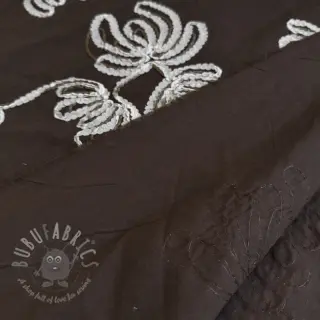 Puuvillakangas EMBROIDERY Loom En Light brown