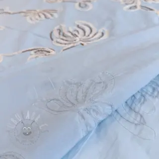 Puuvillakangas EMBROIDERY Loom En Light baby blue