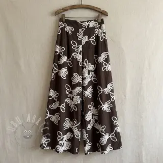 Puuvillakangas EMBROIDERY Loom En Light brown