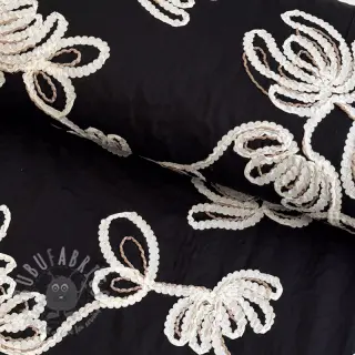 Puuvillakangas EMBROIDERY Loom En Light black