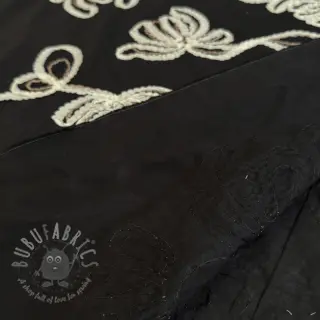 Puuvillakangas EMBROIDERY Loom En Light black