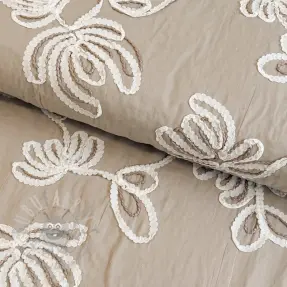 Puuvillakangas EMBROIDERY Loom En Light natural
