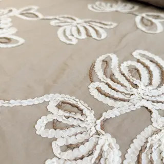 Bavlnená látka EMBROIDERY Loom En Light natural