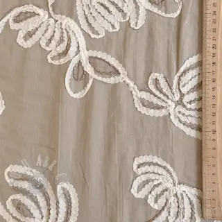 Puuvillakangas EMBROIDERY Loom En Light natural