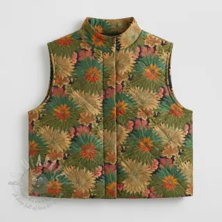 Sisustuskangas jacquard Matcha allover kaki