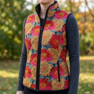 Dekoračná látka jacquard Matcha allover rouge