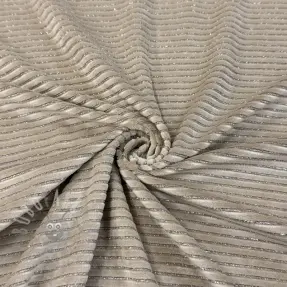 Sametti VELVET LUREX Stripe beige