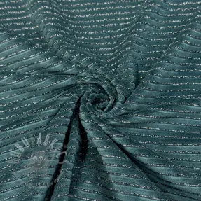 Sametti VELVET LUREX Stripe forest green