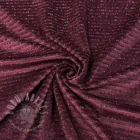 Sametti VELVET LUREX Stripe bordeaux