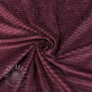 Sametti VELVET LUREX Stripe bordeaux