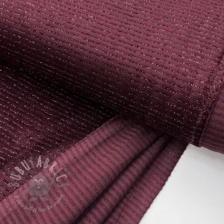 Sametti VELVET LUREX Stripe bordeaux