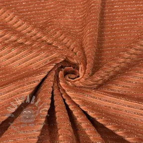 Sametti VELVET LUREX Stripe brick