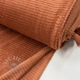 Sametti VELVET LUREX Stripe brick