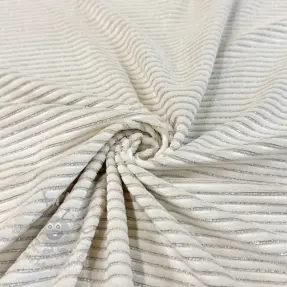Sametti VELVET LUREX Stripe off white