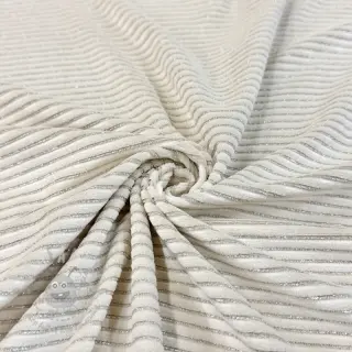 Sametti VELVET LUREX Stripe off white