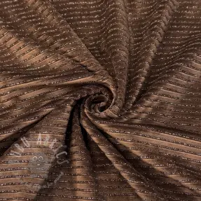 Sametti VELVET LUREX Stripe dark brown