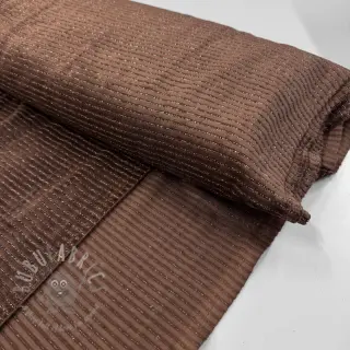 Sametti VELVET LUREX Stripe dark brown