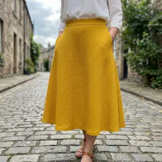 Neuletrikoo WAFFLE BIG KNIT ochre