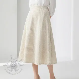Sametti VELVET LUREX Stripe off white