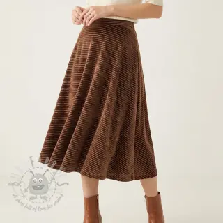 Sametti VELVET LUREX Stripe dark brown