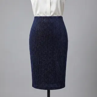 Zamat VELVET LUREX Stripe marine