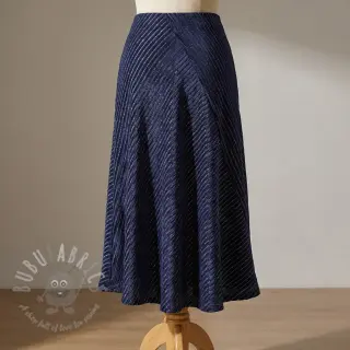 Sametti VELVET LUREX Stripe marine