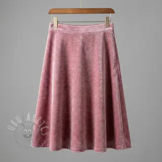 Sametti VELVET LUREX Stripe pink