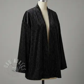 Sametti VELVET LUREX Stripe black