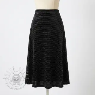 Sametti VELVET LUREX Stripe black