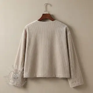 Sametti VELVET LUREX Stripe beige