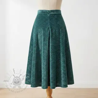 Sametti VELVET LUREX Stripe forest green