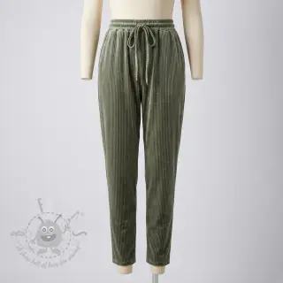 Sametti VELVET LUREX Stripe camo green