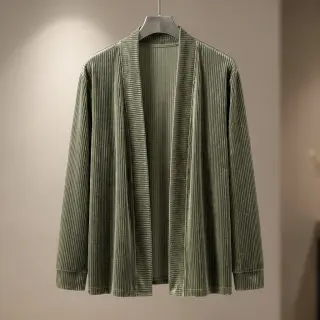 Zamat VELVET LUREX Stripe camo green