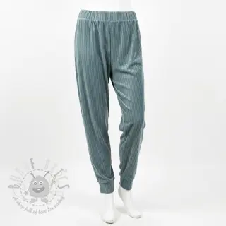 Sametti VELVET LUREX Stripe ocean green