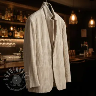 Sametti VELVET LUREX Stripe off white