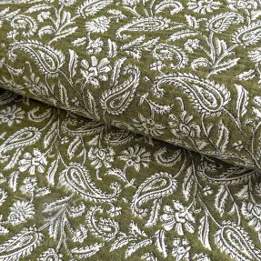 Sisustuskangas jacquard Mumbai allover kaki